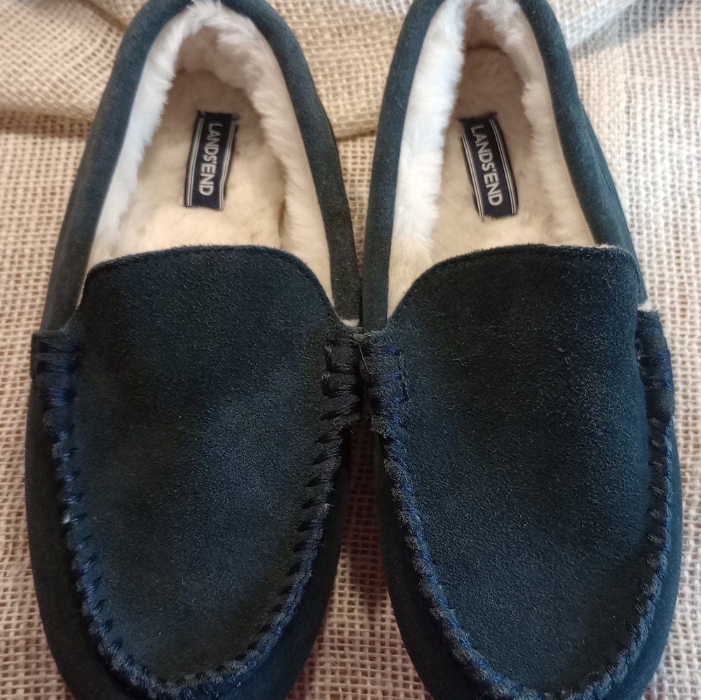 Lands' End Youth/Adolescent Moccasin Slipper